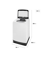Máquina De Lavar Midea Ma512 13kg Wave Agitator Branco 127V