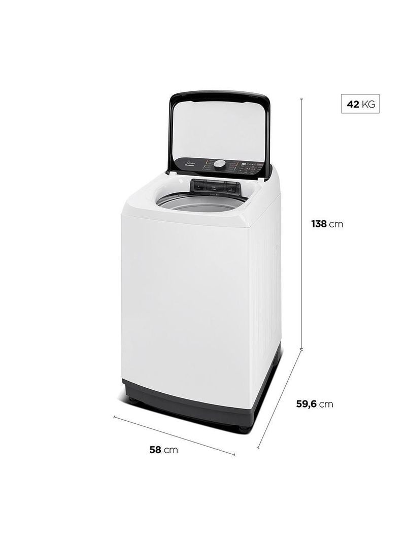 Máquina De Lavar Midea Ma512 13kg Wave Agitator Branco 127V