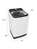 Máquina De Lavar Midea Ma512 13kg Wave Agitator Branco 127V