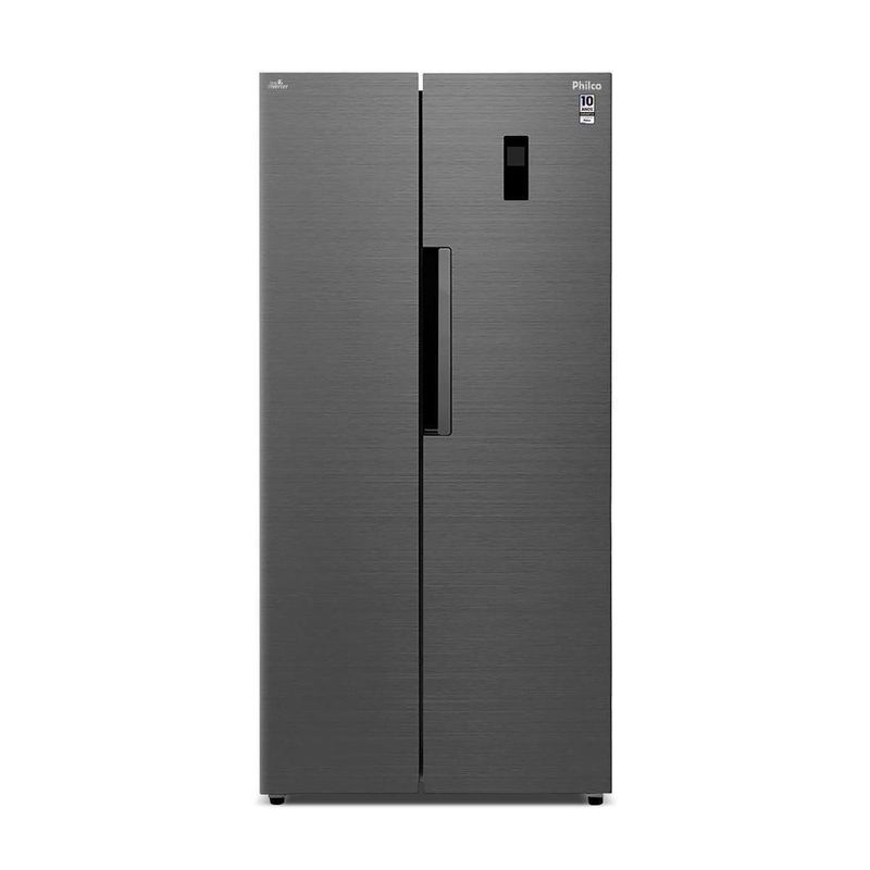 Geladeira 460L Philco Inverter Side By Side Inox PRF46C 110V