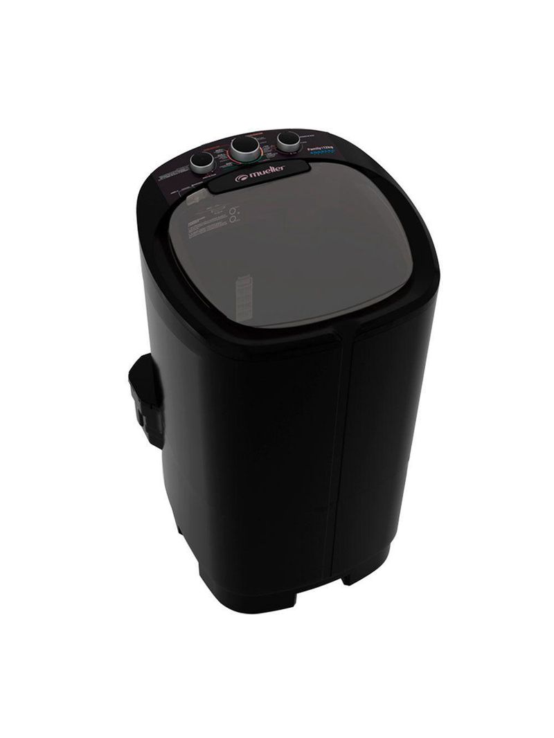 Máquina De Lavar Family Aquatec 12kg Semiautomática Mueller Preto 220V
