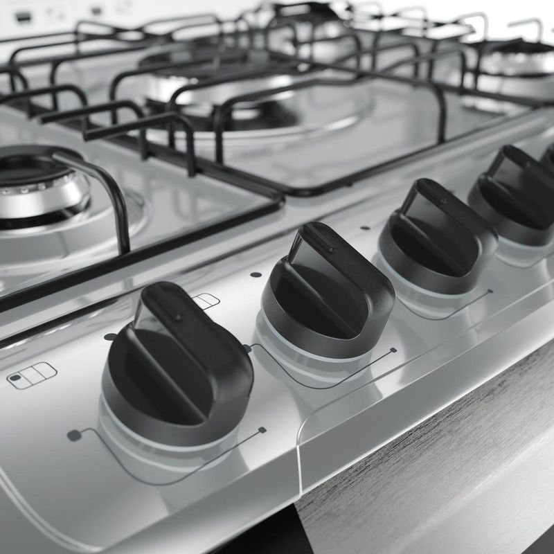 Fogão de Piso 5 Bocas a Gás Mueller Decorato Mesa Inox Bivolt