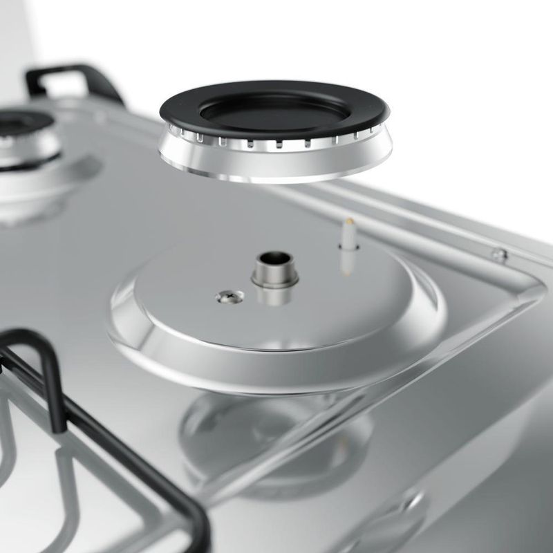 Fogão de Piso 5 Bocas a Gás Mueller Decorato Mesa Inox Bivolt