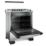 Fogão de Piso 5 Bocas a Gás Mueller Decorato Mesa Inox Bivolt