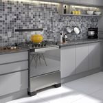 Fogão de Piso 5 Bocas a Gás Mueller Decorato Mesa Inox Bivolt
