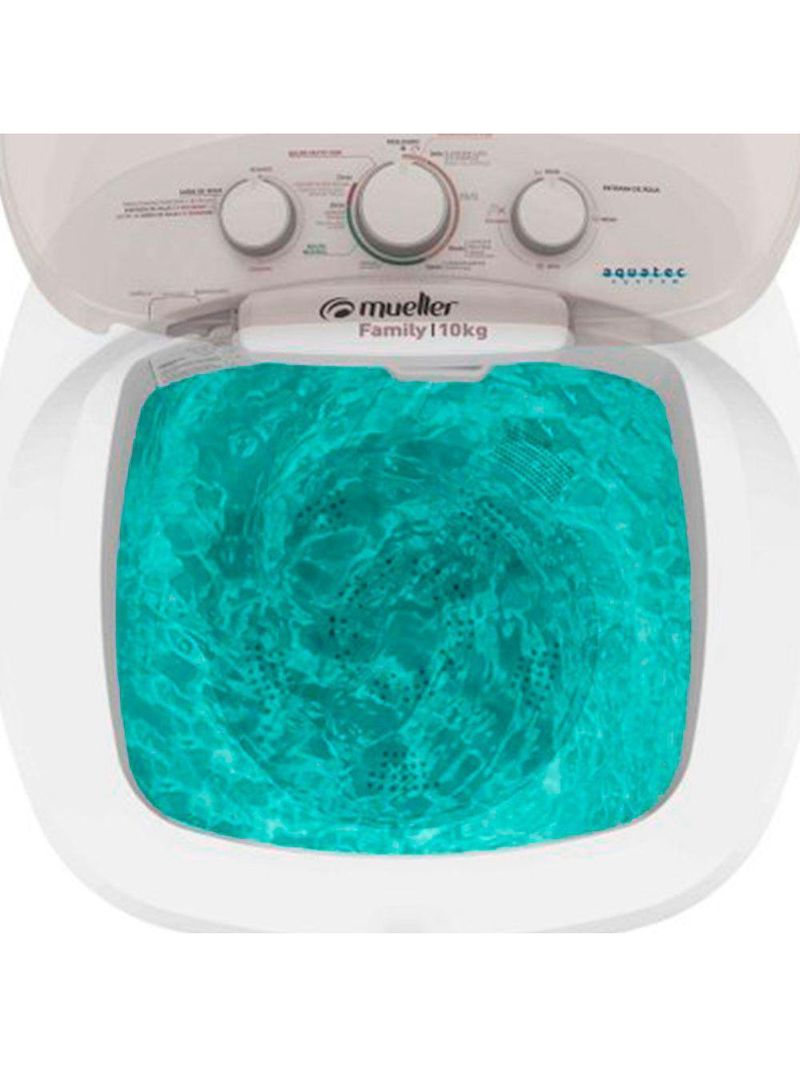 Máquina De Lavar Family Aquatec 12kg Semiautomática Mueller Branco 110V