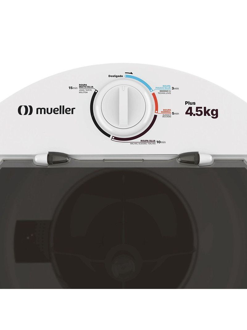 Tanquinho Plus Kg Semiautomático Timer Mueller Branco 110V