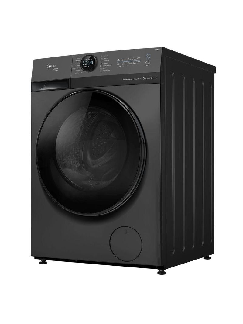 Máquina De Lavar Midea 13kg Healthguard Smart Inverter Mf200w130wb Titanium 220v