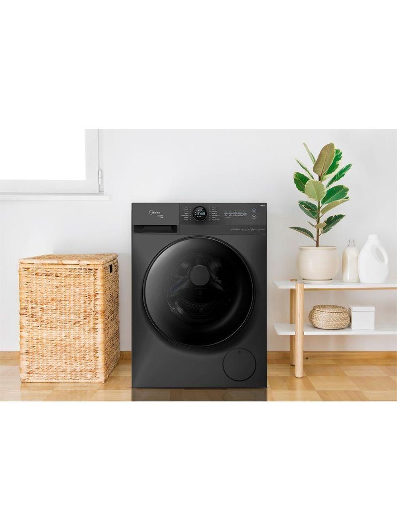 Máquina De Lavar Midea 13kg Healthguard Smart Inverter Mf200w130wb Titanium 220v