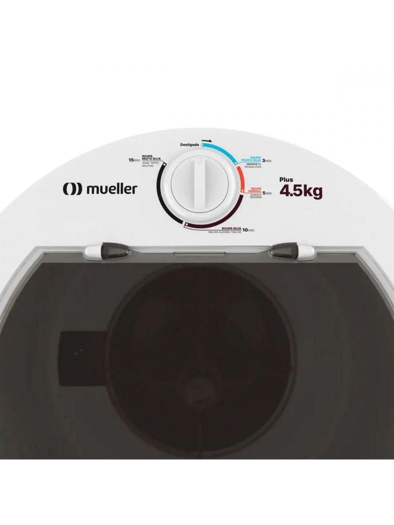 Lavadora Mueller Plus Kg 3 Programas Estilo na cor Branco 127 V