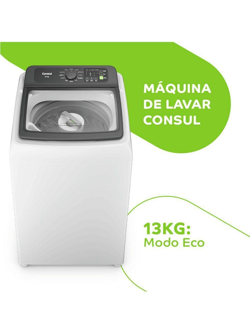 Máquina De Lavar CWN13AB 13 Kg Modo Eco Consul 220V