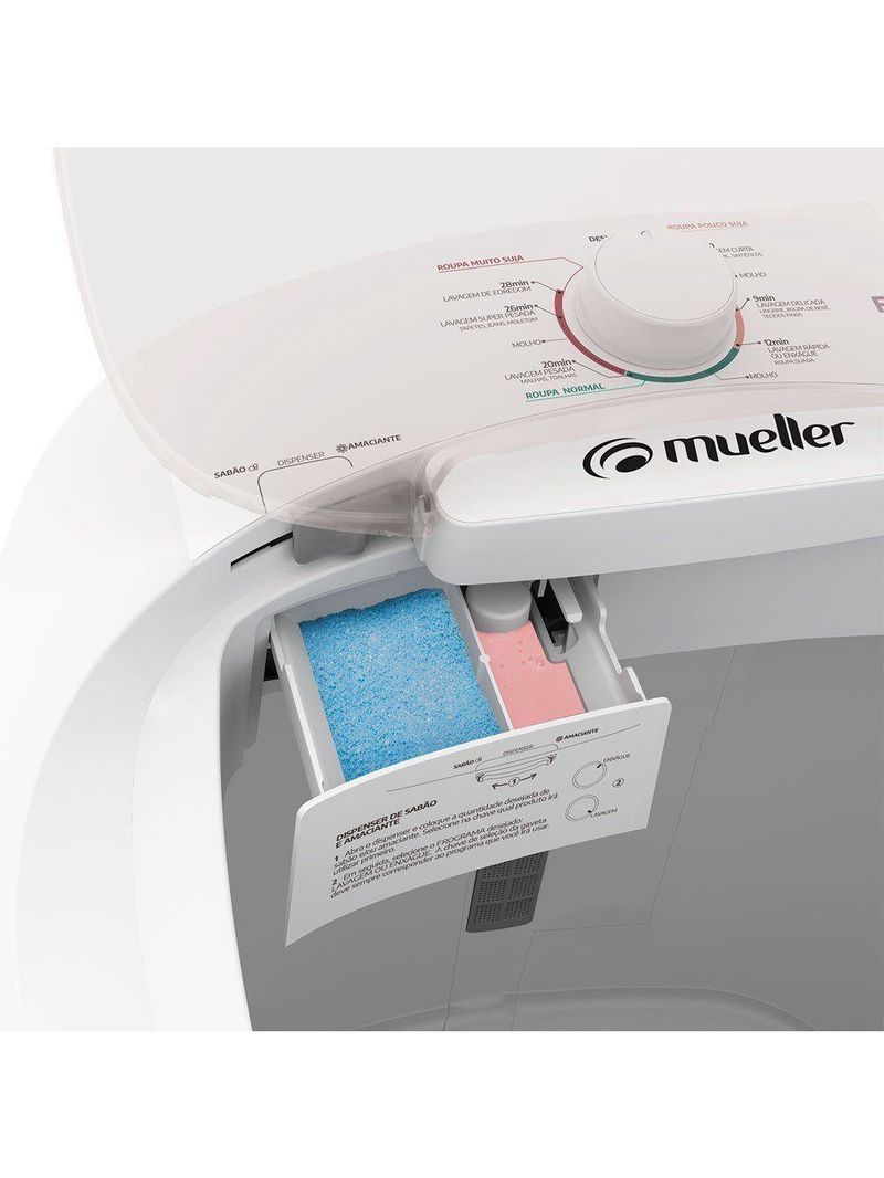 Máquina De Lavar Mueller 10kg Family Lite design moderno na cor Branco 220v