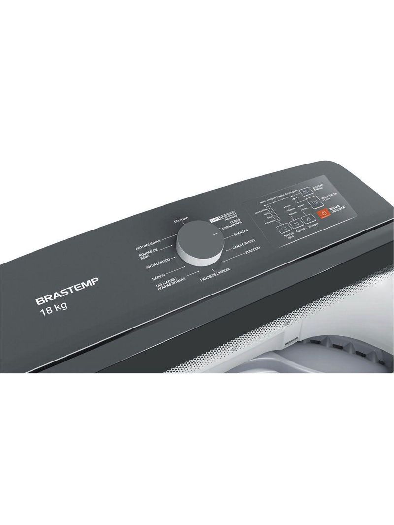 Máquina De Lavar 18kg Cesto Inox Painel Digital Brastemp Branco 110V