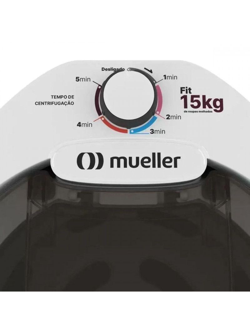 Centrífuga De Roupas Mueller Fit 15kg Branco 127 V