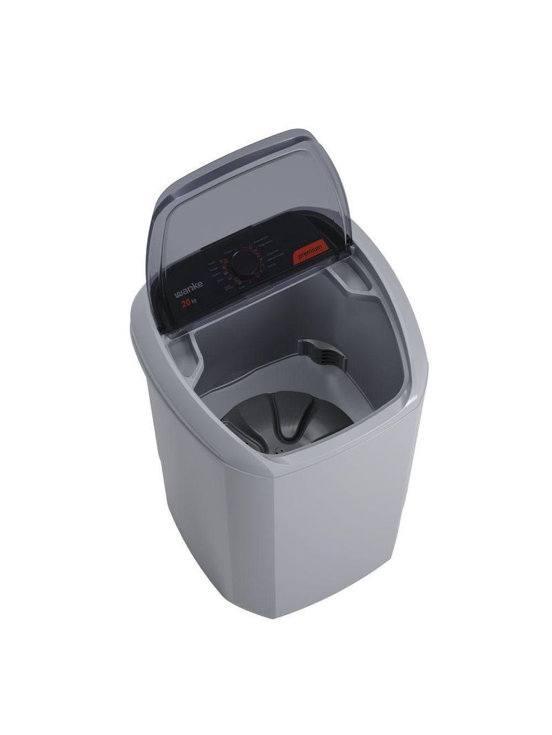 Lavadora De Roupas Wanke New Premium 20 Kg Lwbe201t3 Silver 127V