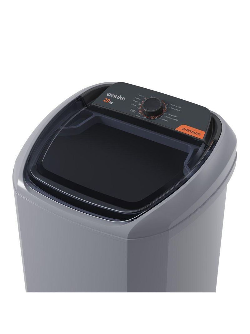 Lavadora De Roupas Wanke New Premium 20 Kg Lwbe201t3 Silver 127V