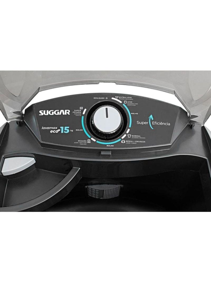 Lavadora Lavamax Eco 15kg Preta Suggar 220V