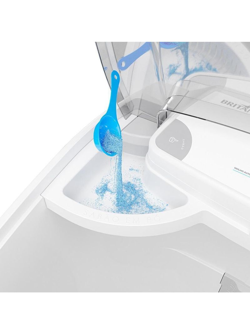 Lavadora De Roupas Britânia 10 KG Semi Automatica Branco BLR03 220V