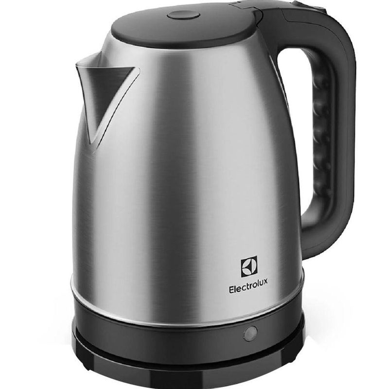 Chaleira Elétrica Electrolux EEK10 1,8L Preto Inox com Base Giratória 360° e Desligamento Automático