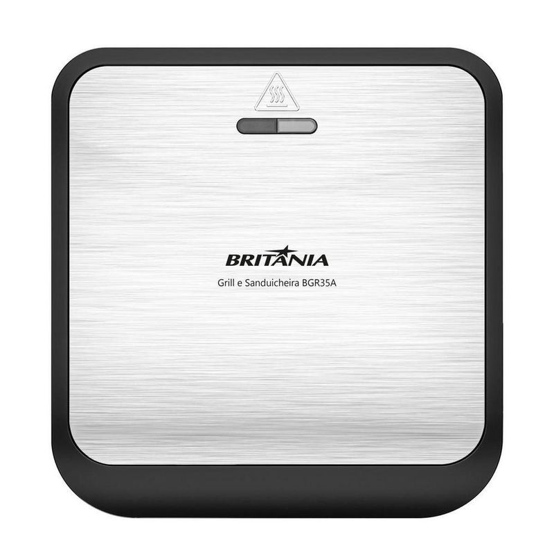 Grill E Sanduicheira Britânia 2 Em 1 Redstone 850W 110V
