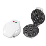 Máquina de Fazer Donuts Donut Rosquinha Mini Antiaderente 1200W 110V Preto Shopmix