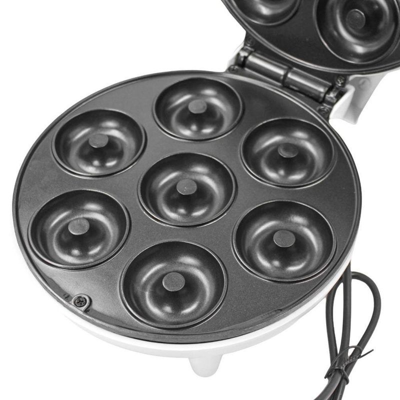 Máquina de Fazer Donuts Donut Rosquinha Mini Antiaderente 1200W 110V Preto Shopmix