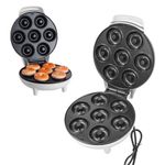 Máquina de Fazer Donuts Donut Rosquinha Mini Antiaderente 1200W 110V Preto Shopmix