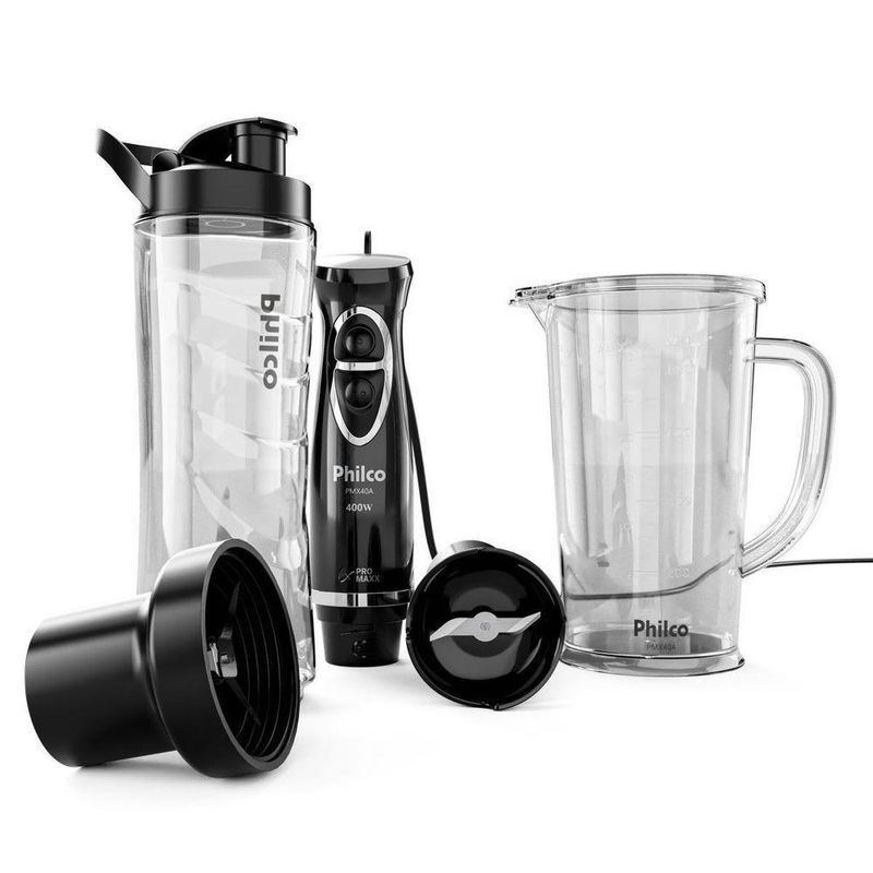 Mixer E Blender Philco 1 Velocidade + Turbo 400W PMX40A 220V