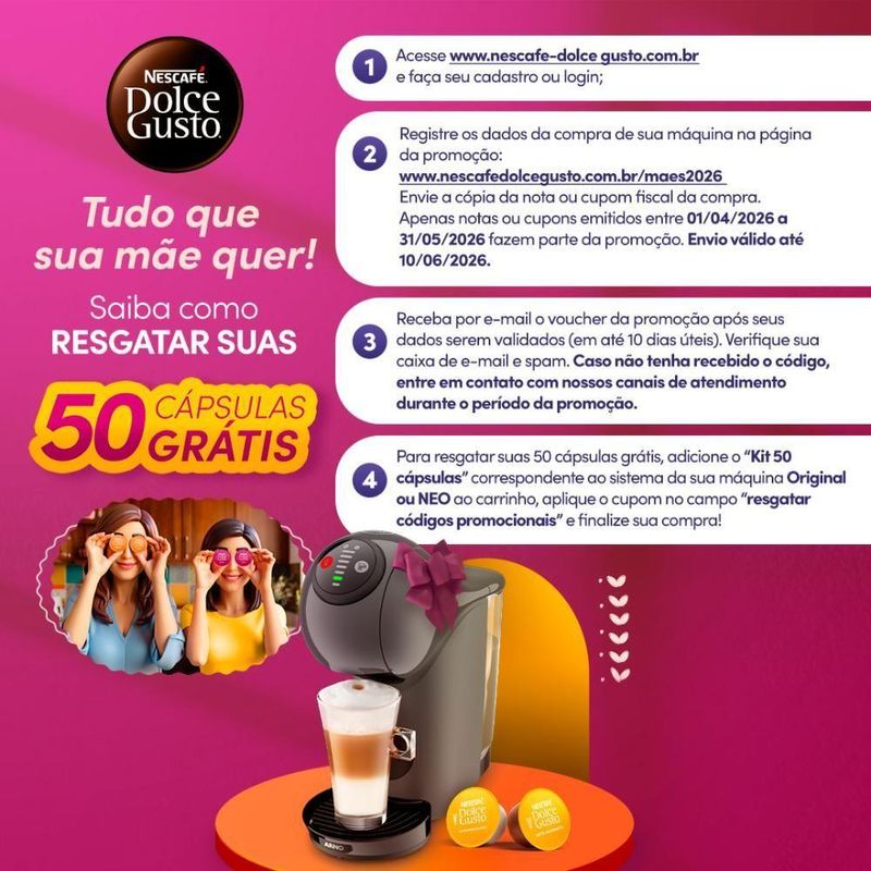 Cafeteira Nescafé Dolce Gusto Genio S Basic Grafite 220V