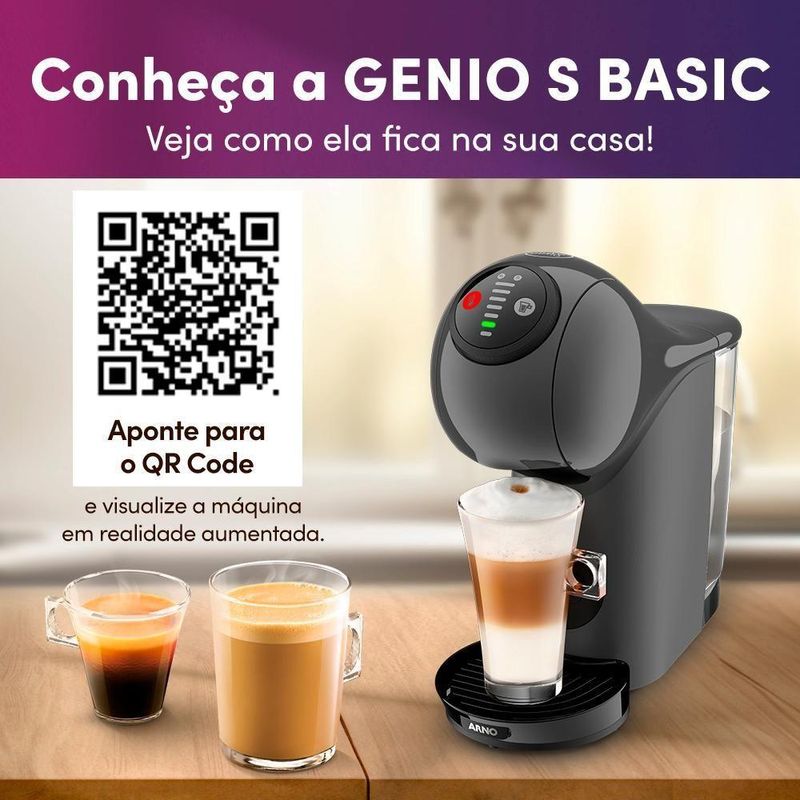 Cafeteira Nescafé Dolce Gusto Genio S Basic Grafite 220V