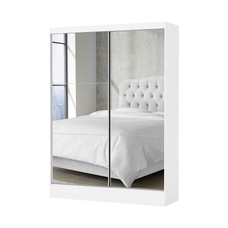 Guarda Roupa Com 2 Portas Espelhado Sapphire -grand Line