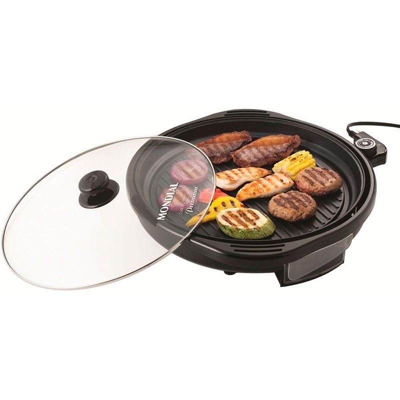 Grill Redondo Mondial Cook & Grill 40 G-03 Grill-220v-preto