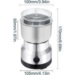 Moedor Eletrico Portatil Bivolt De Inox 200w De Graos E Cafe