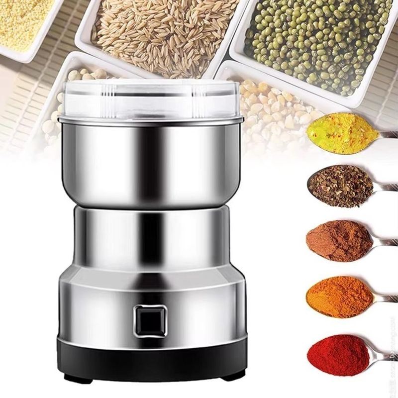 Moedor Eletrico Portatil Bivolt De Inox 200w De Graos E Cafe