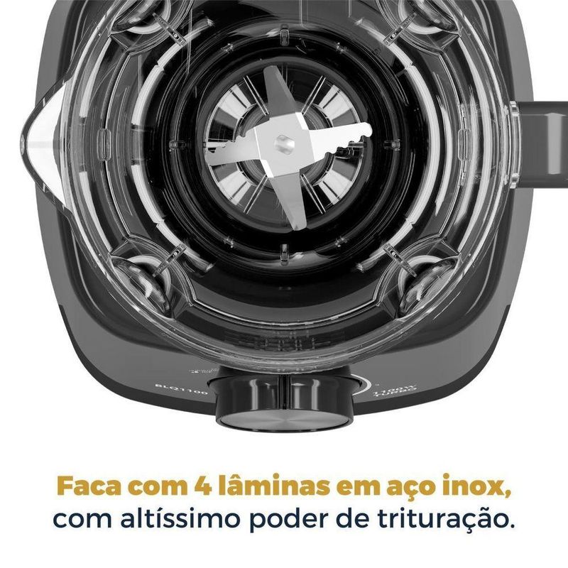 Liquidificador Britânia 1100W 2,7L 4 Velocidades BLQ1100 220V