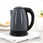 Chaleira Elétrica Bigsul 1500W 1,8L em Aço Inox Cinza 220V para Uso Diário em Cozinha