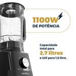 Liquidificador Britânia 1100W 2,7L 4 Velocidades BLQ1100 110V