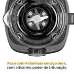 Liquidificador Britânia 1100W 2,7L 4 Velocidades BLQ1100 110V