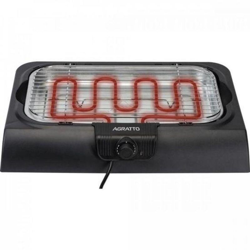 Churrasqueira Elétrica Portátil Agratto CH2-02 MrCheff 2000W Preto 220V