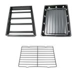 Mini Churrasqueira Portatil Dobravel Para Apartamento Camping Maleta Churrasco 35x27cm