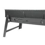 Mini Churrasqueira Portatil Dobravel Para Apartamento Camping Maleta Churrasco 35x27cm