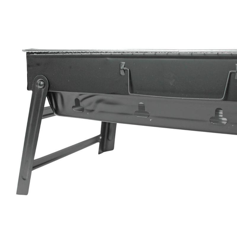 Mini Churrasqueira Portatil Dobravel Para Apartamento Camping Maleta Churrasco 35x27cm