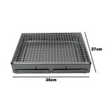 Mini Churrasqueira Portatil Dobravel Para Apartamento Camping Maleta Churrasco 35x27cm