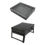 Mini Churrasqueira Portatil Dobravel Para Apartamento Camping Maleta Churrasco 44x29cm