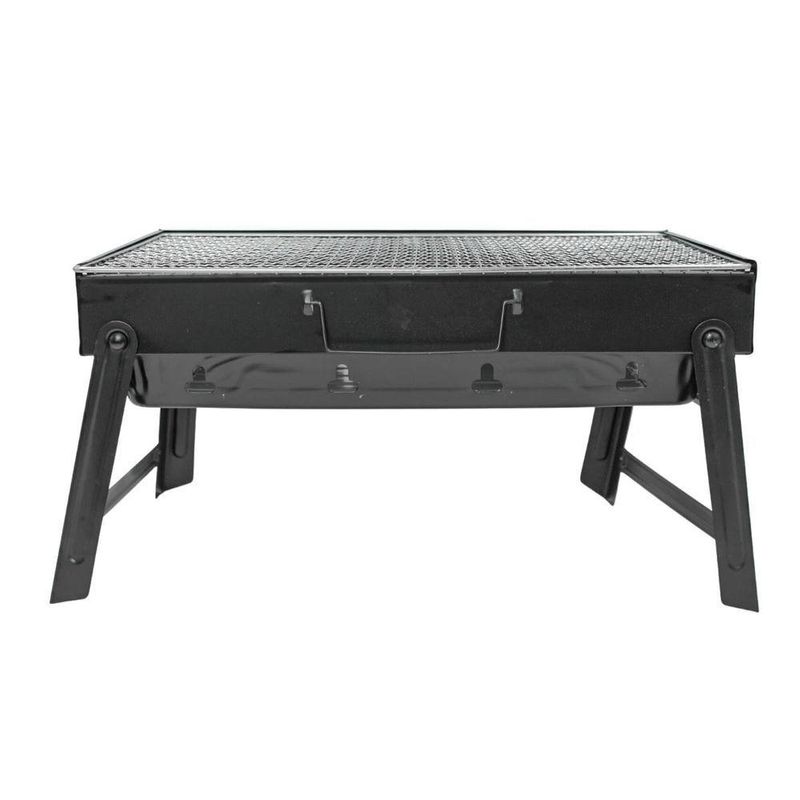Mini Churrasqueira Portatil Dobravel Para Apartamento Camping Maleta Churrasco 44x29cm