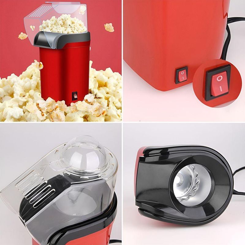 Pipoqueira Elétrica SOKANY Máquina para Pipoca 1100W Vermelho em 110V
