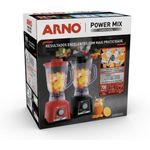 Liquidificador Arno Power Mix 700W 2,5L com 15 Velocidades Vermelho 110V