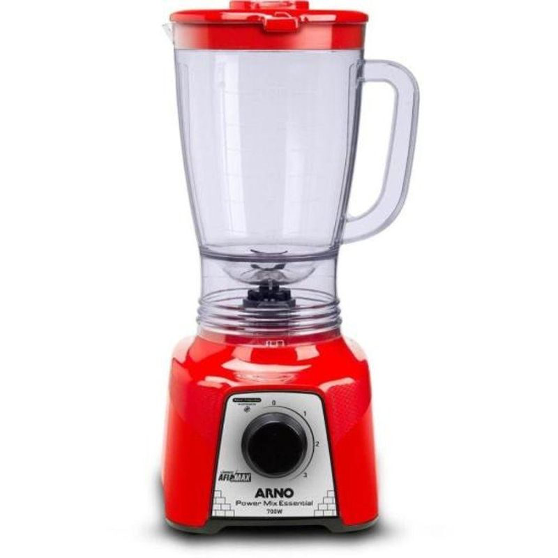 Liquidificador Arno Power Mix Essential 700W 2,4L Lâminas AFIAMAX Vermelho 220V