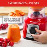 Liquidificador Arno Power Mix Essential 700W 2,4L Lâminas AFIAMAX Vermelho 220V