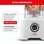 Liquidificador Arno Power Max LN51 700W 3,1L 4 Lâminas Powelix Branco 220V